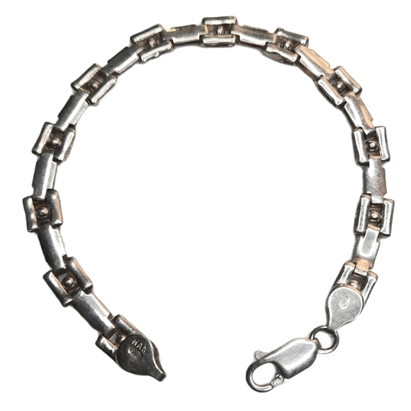 🌈 Sterling Matte Finish Bracelet - Picture 3 of 5